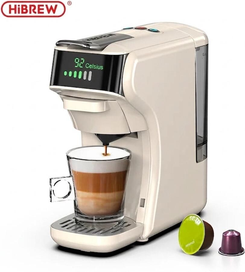 HiBrew H1B Espressomachine 6-in-1 Voor Capsules ESE en Gemalen Koffie