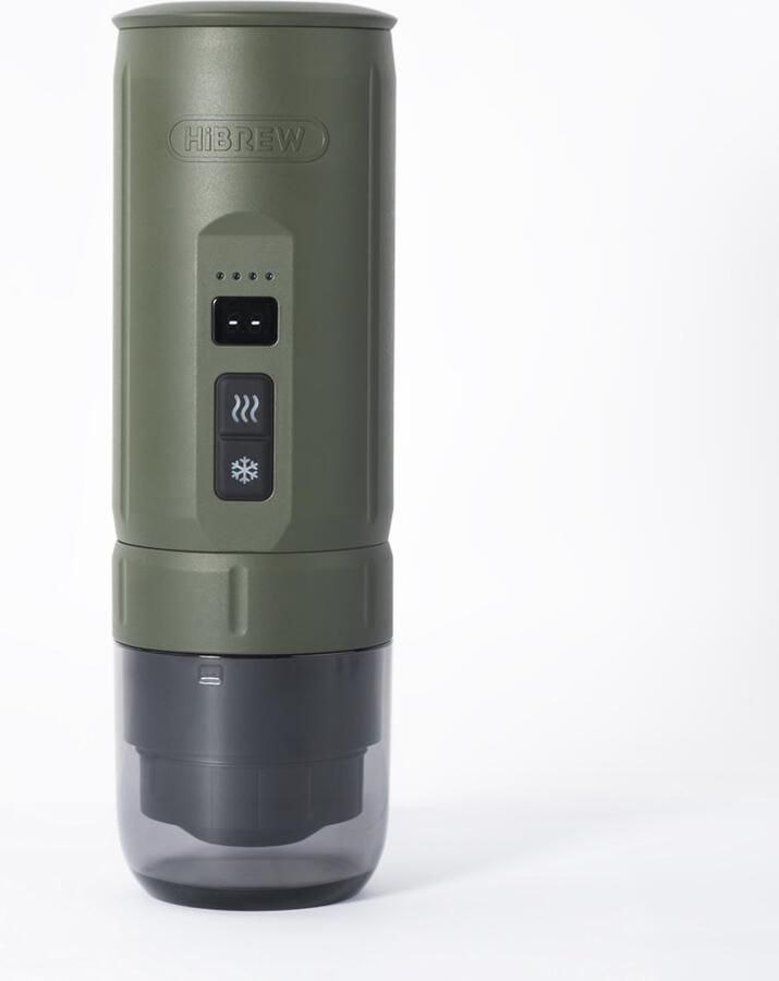 HiBrew H4C Draagbare espressomachine Mini koffiemachine Koffiezetapparaat Voor Camping Auto & Reizen Groen