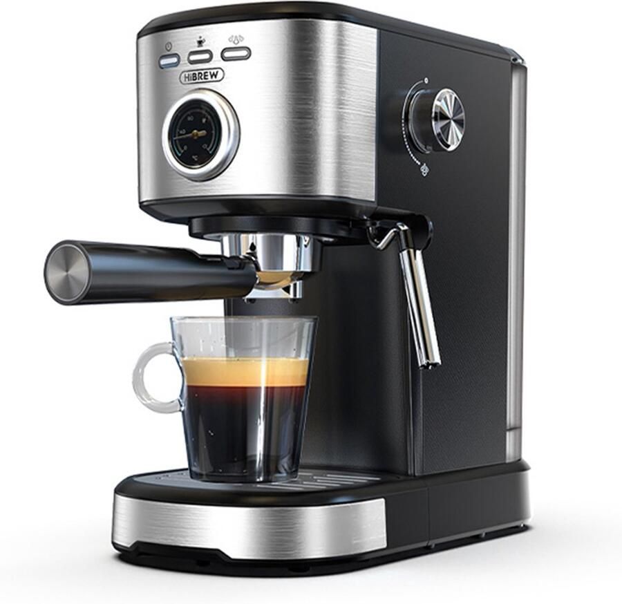 HiBrew H5A Semi-automatische koffiemachine 1 2L watertank 15 bar & Smart Brew