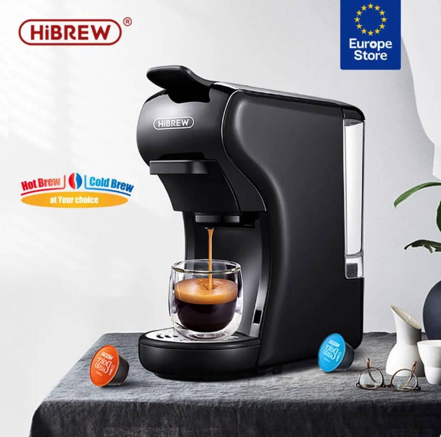HiBrew Koffiezetapparaat 3-in-1 Compatibel ontwerp| Energiebesparend Koud warm functie Dolce gusto apparaat Koffiezetapparaat cups & Poeder| Warme chocolademelk| Ijskoffie - Foto 1