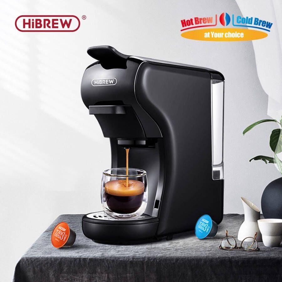 HiBrew Koffiezetapparaat 4-In-1 Compatibel Ontwerp Energiebesparend Koud Warm Functie