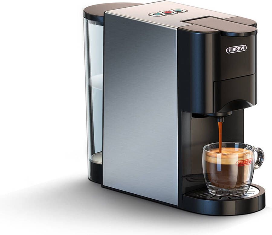 HiBrew Koffiezetapparaat 4 in 1 Koffie machine Dolce Gusto Nespresso Cappuccino Latte 19 Bar - Foto 2