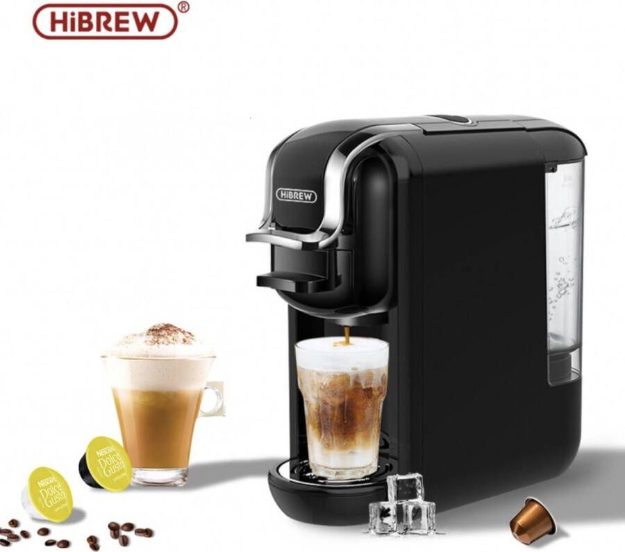 HiBrew 5 in 1 koffiezetapparaat – Koffiemachine – Dolce Gusto apparaat – Meerdere Capsules – Koffiepadmachine Heet Koud – 19Bar – 1450W – Zwart - Foto 2