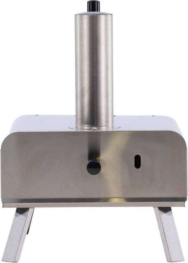 Hioshop Digos pizza oven til kul zilverkleurig