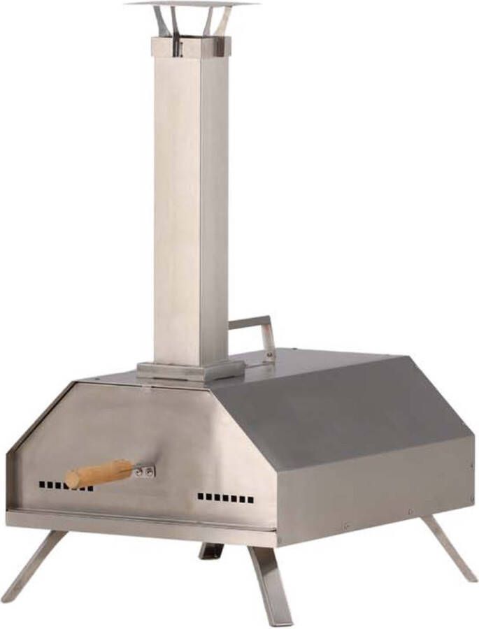 Hioshop Hamnå pizza oven til kul zilverkleurig