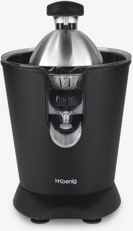 H.KOENIG Citruspers HKoeNIG AGR82 Elektrisch 160 W Stille inrichting Matzwart en RVS