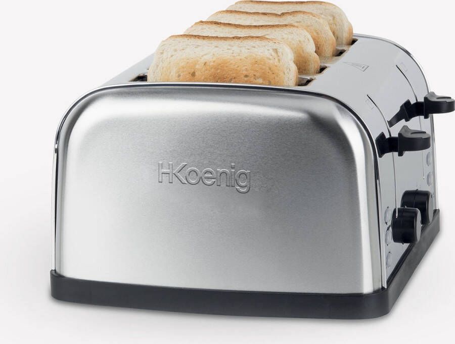 H.KOENIG H. Koenig TOS14 Broodrooster RVS 4 Sleuven - Foto 2