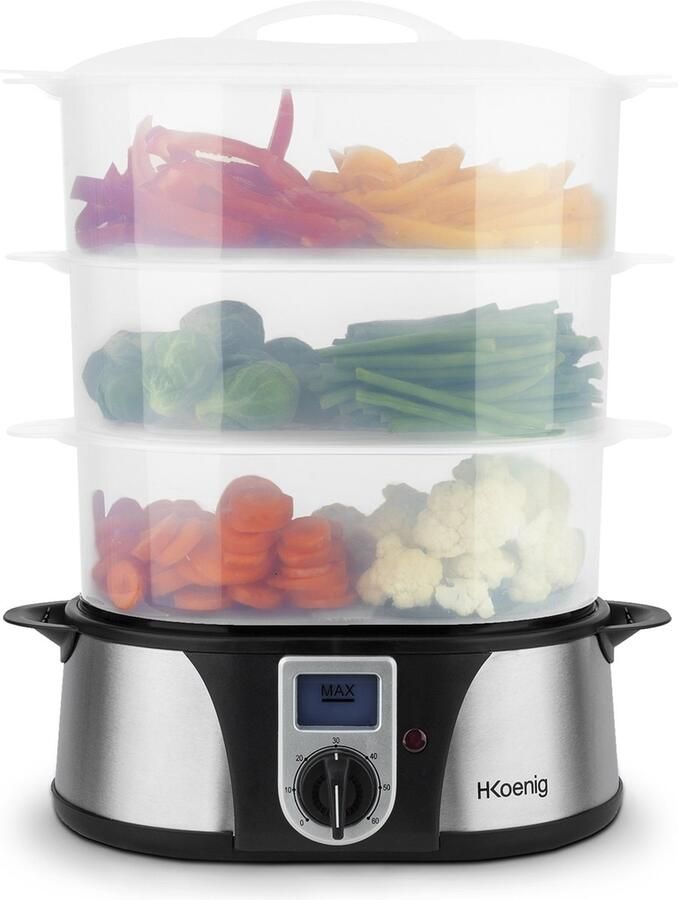 H.KOENIG H. Koenig VAP12 Stoomkoker 3 Stoomschalen