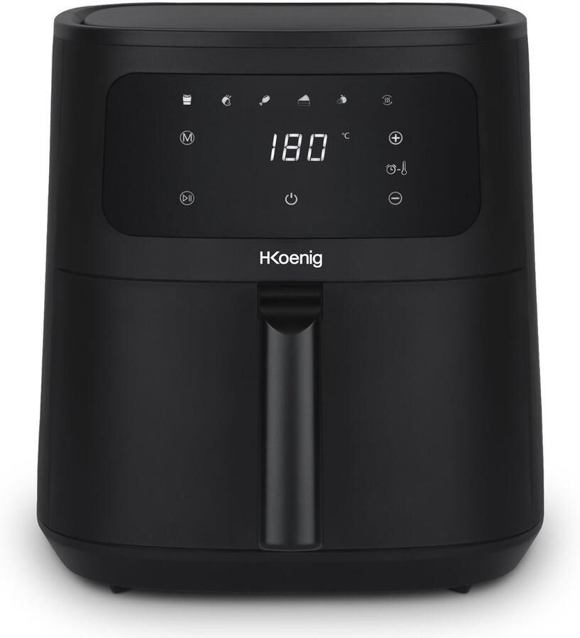 H.KOENIG HKoeNIG Olievrije Friteuse FRY880 8L Capaciteit 6 Kookprogramma's 1700W