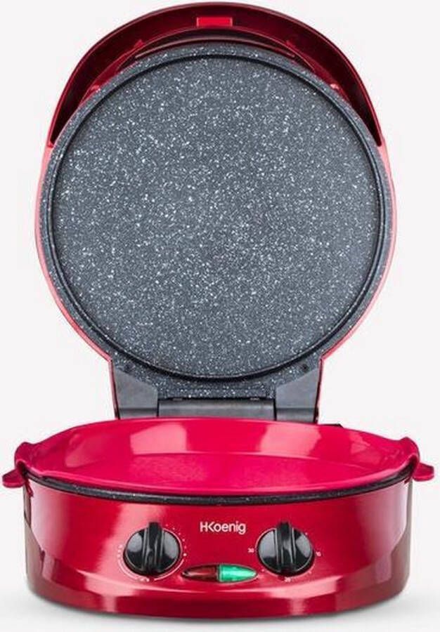 H.KOENIG TRT180 1 pizza('s) 210 °C 105 210 °C Zwart Rood 1800 W 320 mm - Foto 3