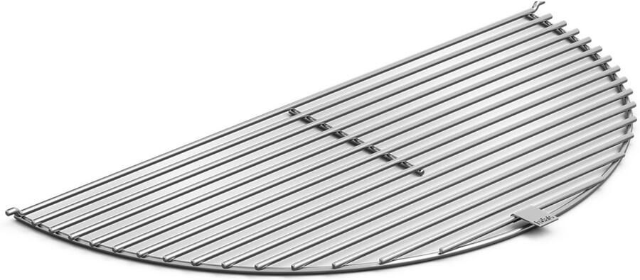 Höfats BOWL Grillrooster gepolijst roestvrij staal verandert de BOWL-vuurschaal in een barbecue grillroosters met een diameter van 6 mm uit één stuk halve cirkel 70