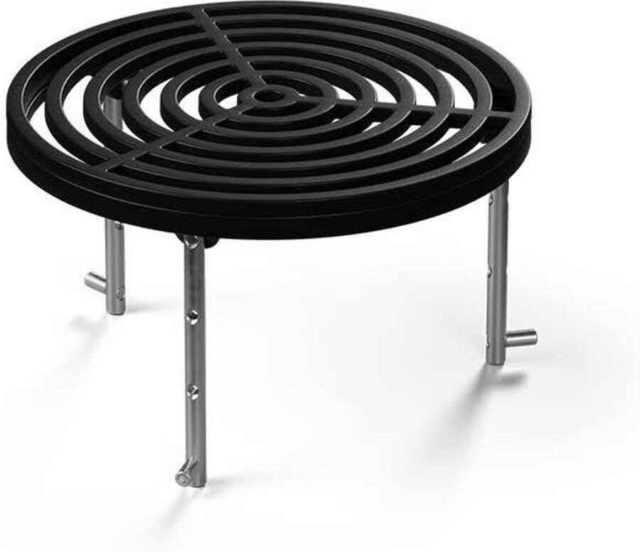 Höfats BOWL Sear Grate Gietijzeren rooster voor extra grilloppervlak op de Bowl met Plancha-ring in hoogte verstelbare grillplaat stabiele stand dankzij driepuntssteun incl. hefgereedschap 57