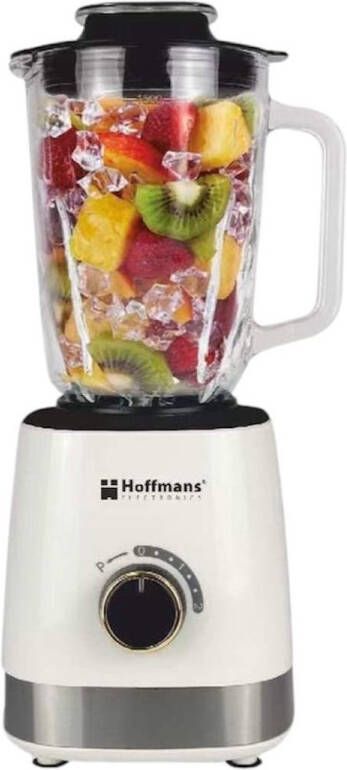 Hoffmans Blender HM-2075 – 1200W Krachtige Mixer met Glazen Kan