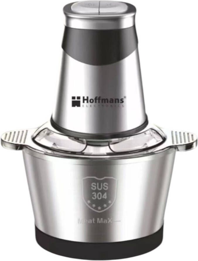 Hoffmans Multifunctionele Voedselhakmolen – 1200W – 2L – RVS – Vlees en Groente Hakmachine - Foto 1
