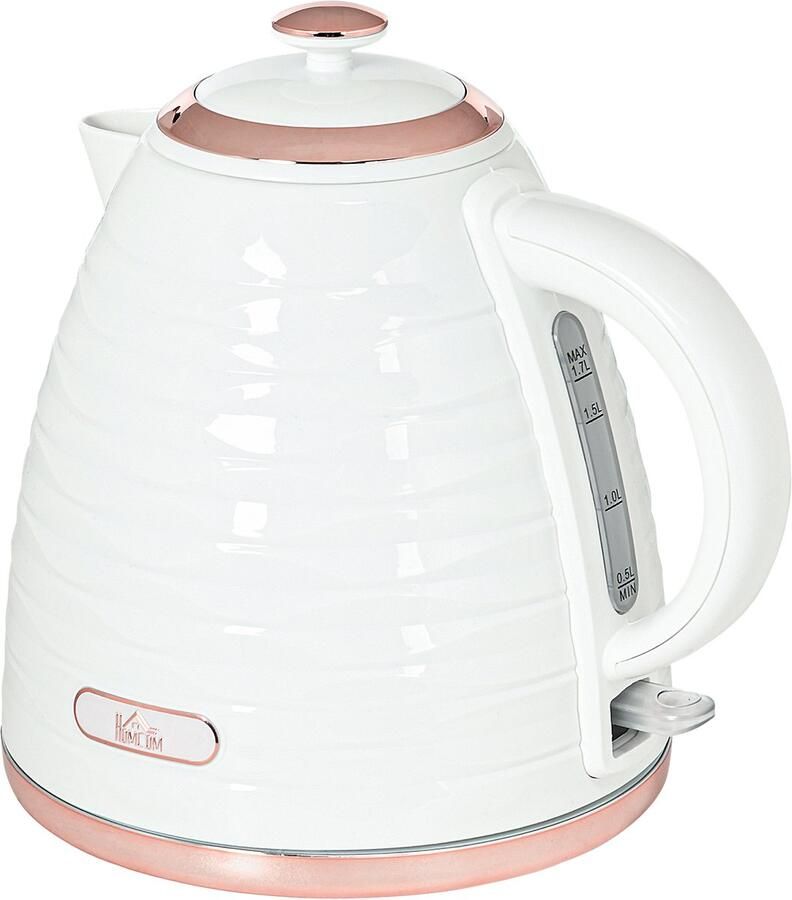Homcom waterkoker-Kunststof-24 1L x 19 5B x 23 2H cm-Wit