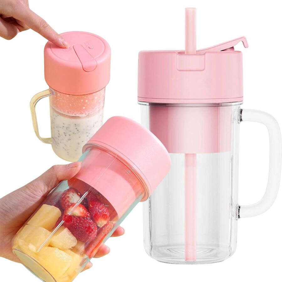 Home & Marker Blender To Go Mini Blender Draagbare Blender Portable Blender Draadloze Blender Groen 420ML BLENDZY