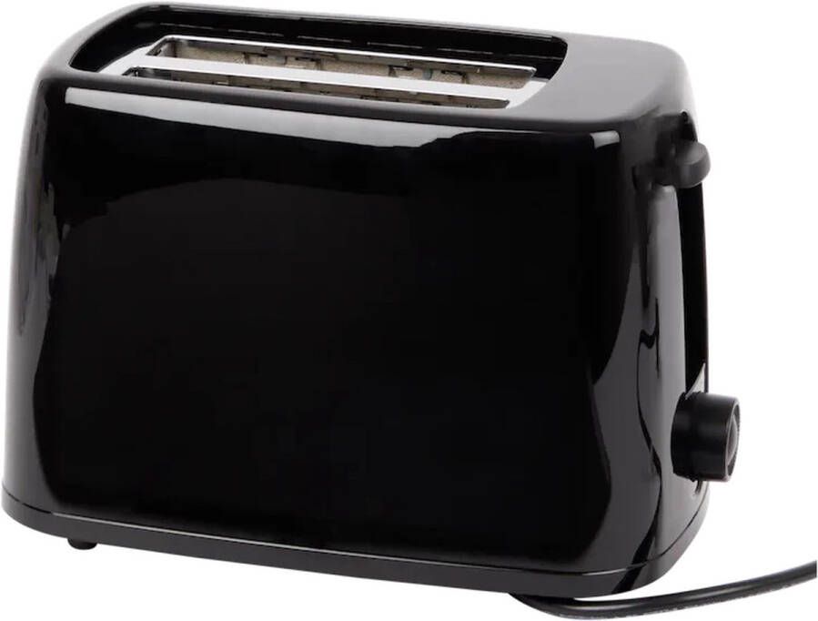 HOME ESSENTIALS broodrooster 650W 6 standen Zwart