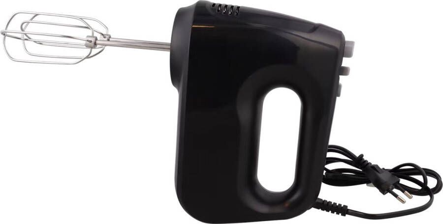 HOME ESSENTIALS Hand Mixer Handmixer 6 snelheden zwart - Foto 1