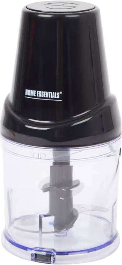 HOME ESSENTIALS Mini Chopper Hakmachine Hakmolen 4 RVS Snijbladen Maximale Inhoud 500 ml Elegant Zwart