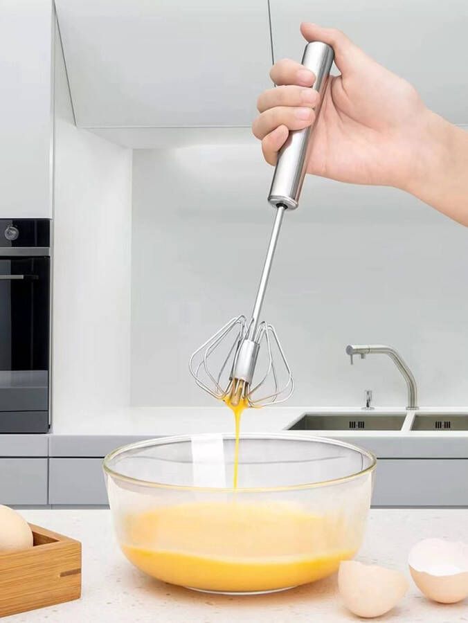 Home online Mixer Beslagklopper Slagroomklopper- Roterende garde semi- automatische roterende eierklopper- Staafmixer Eierklopper