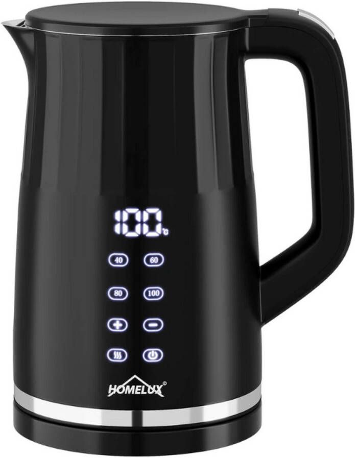 Homelux Waterkoker met temperatuurregeling Smart Waterkoker Warmhoudfunctie Digitale waterkoker 1 7L BPA vrij Waterkoker 40-100 °C