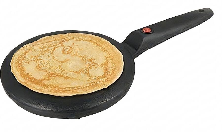 Homestar Elektrische Pancake Maker Pannenkoeken Maker & Crêpes Maker incl. Mengkom & Garde 20cm 700W