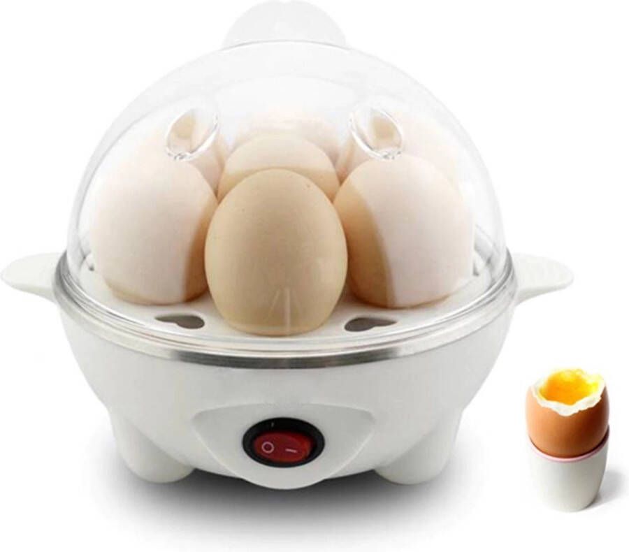 Homezie Eierkoker Geschikt voor 7 eieren Inclusief maatbeker Eierkoker elektrisch Steamer BPA vrij - Foto 1