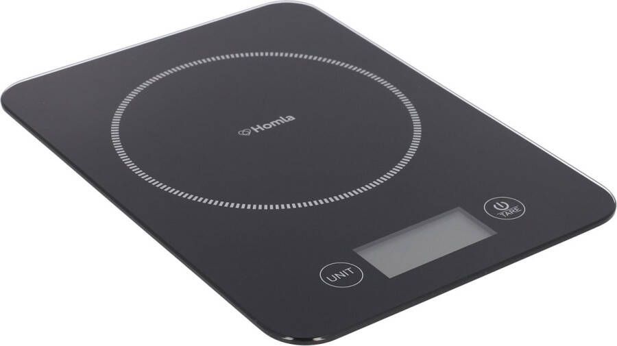 Homla Keukenweegschaal MANDO zwart tot 5 kg 828664
