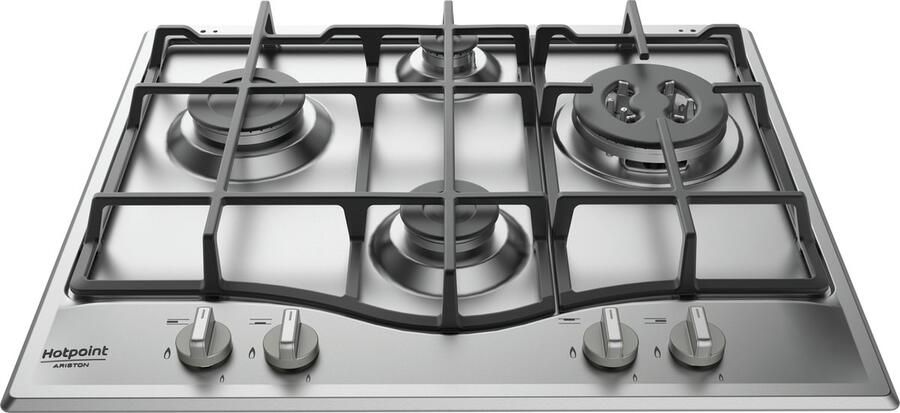 Hotpoint-Ariston Hotpoint PCN 641 T IX HAR Roestvrijstaal Ingebouwd 60 cm Gaskookplaat 4 zone(s)
