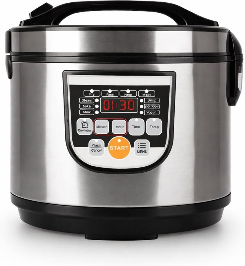 House of Balance Rijstkoker XXL 5 L Rijstkoker met Stomer Rijstkokers 8 Personen 700W Digitaal Warmhoudfunctie