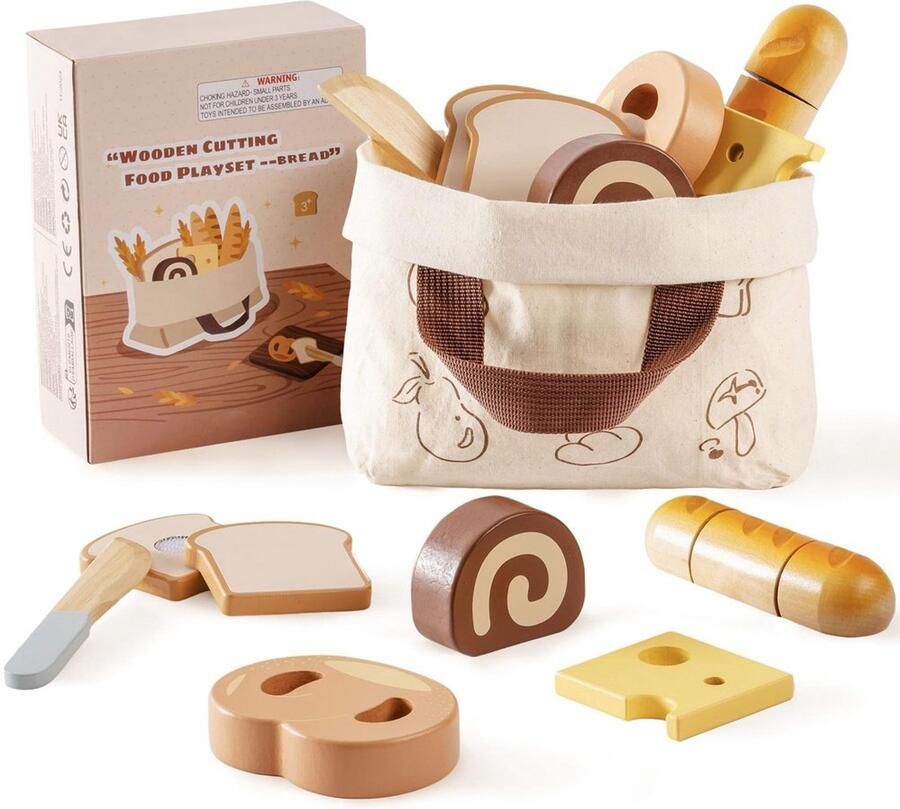 Houten Brood Snijset voor Kinderen