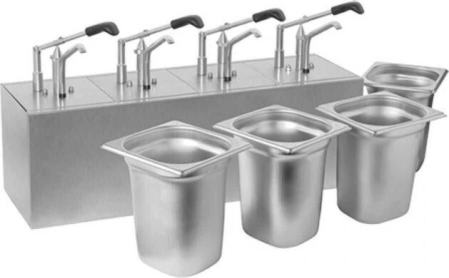 Hovicon Saus Dressingbar (Cap.GN 1 6X4-200Mm) 865102 Horeca & Professioneel