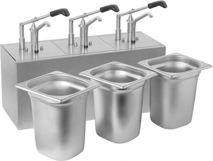 Hovicon Saus Dressingbar (Cap.GN 1 6X3-200Mm) 865101 Horeca & Professioneel
