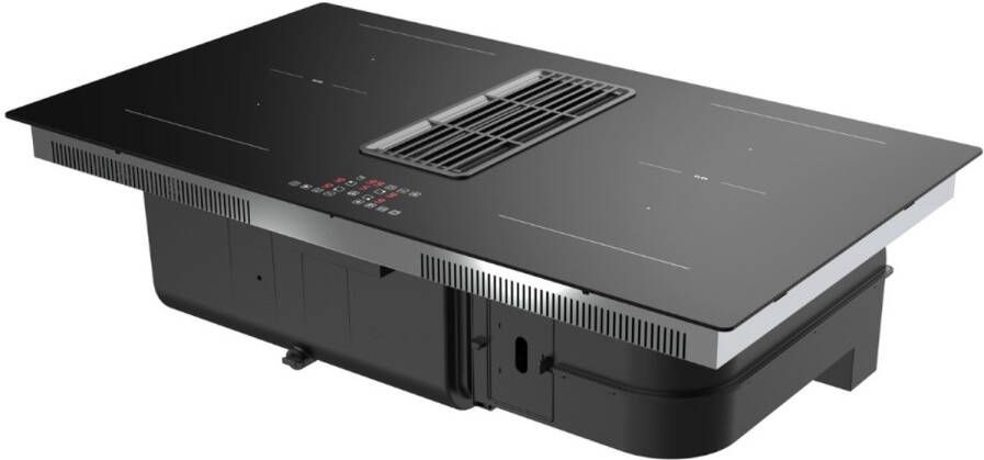 HOWAT Premium krasvrij glas 90cm Kookplaat met geïntegreerde afzuiging Inductie - Foto 2