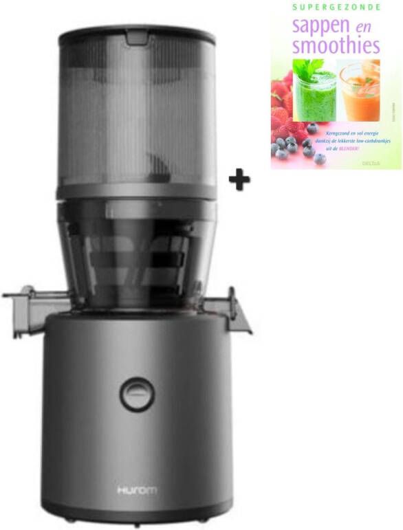 Hurom H320N Titanium Grijs Slowjuicer Verticaal Juicer Groenten en Fruitpers + Gratis Receptenboek - Foto 2