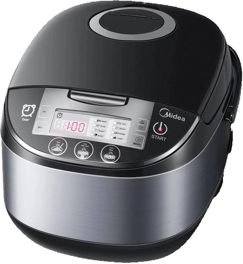 Hutjemutje rijstkoker ricecooker slowcooker multicooker met stomer- 5L 36.8 x 28.8 x 24.3 cm voor 5-6 personen