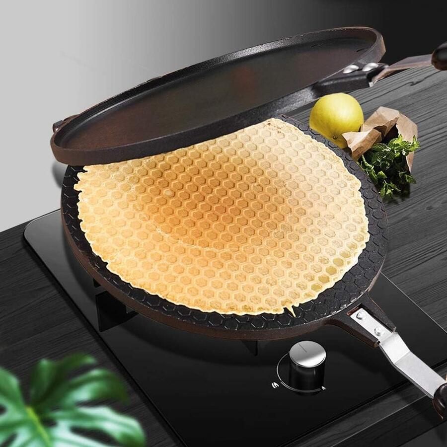 Hztyyier Allecto Waffle Maker Non-stick Takoyaki Pan Cast Aluminum Alloy Keuken Bakgereedschap Cake Casserole Vorm Geschikt voor Spring Rolls