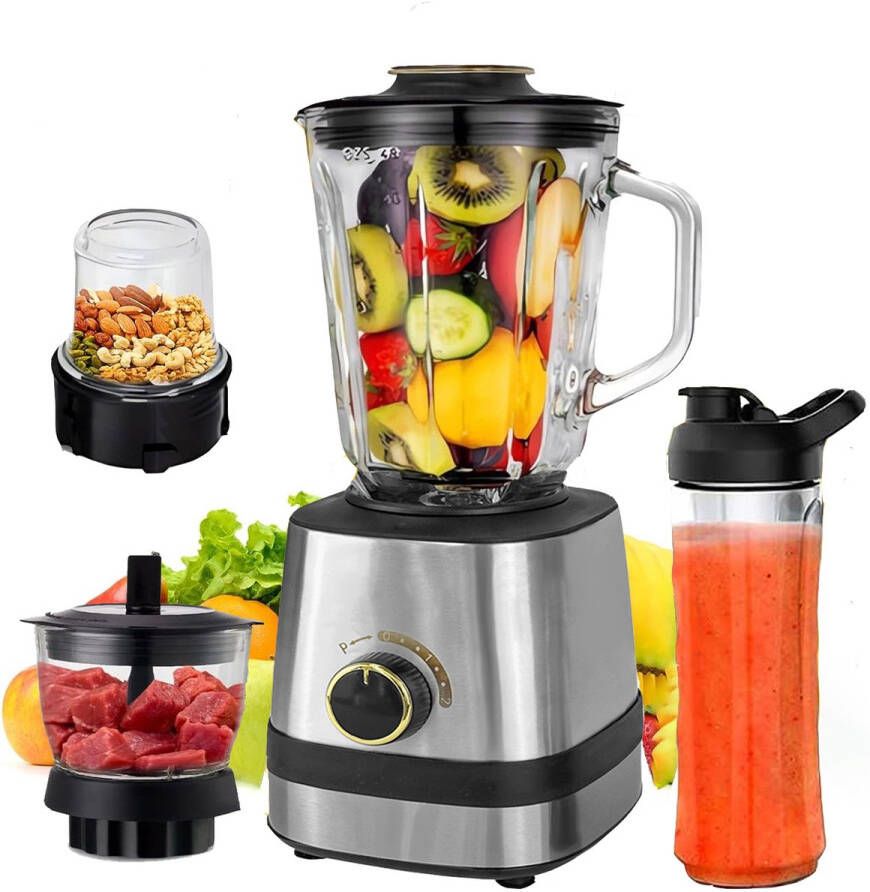 Ibettertec Blender Smoothie Maker met 1 5 Liter Mengbeker