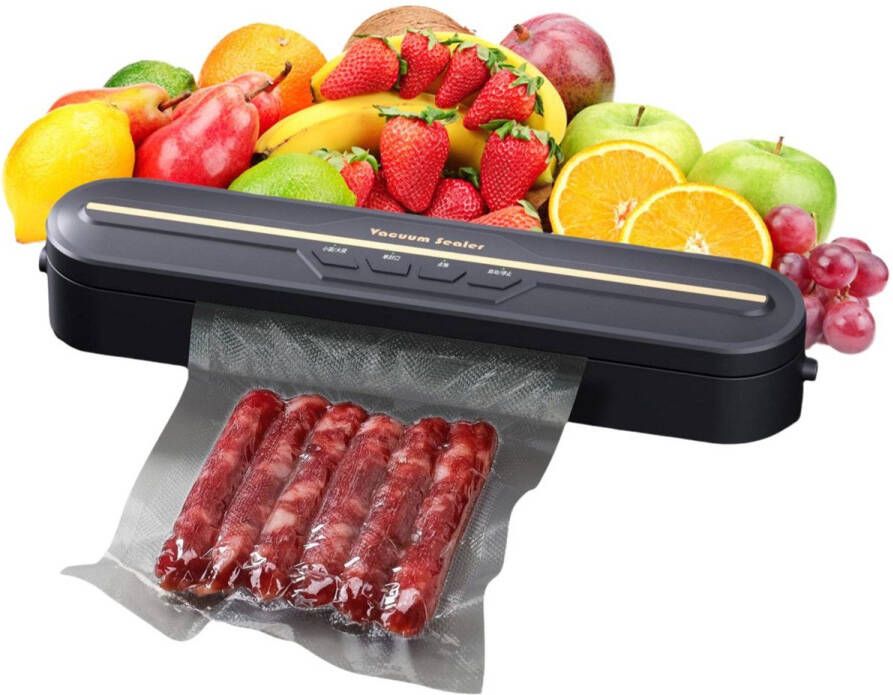 Ibettertec Vacumeermachine 10 vacumeerzakken Vacuumsealer met afdichtfunctie Voor Alle Soorten Voedsel