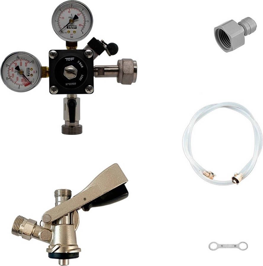 Ich-zapfe Accesoirepakket voor Pygmy 1-kraans met Sankey S korf aansluiting zonder Co2-fles