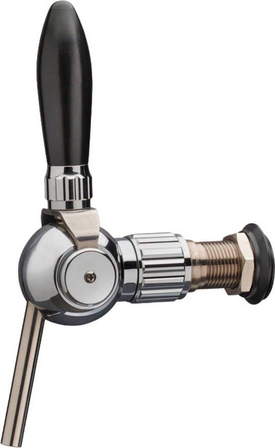 Ich-zapfe Biertap Compensatorkraan Cosmo verchroomd met compensator stalen as 5 8 55 mm