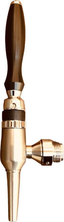 Ich-zapfe Biertap Compensatorkraan Nordic van gesatineerd staal zonder compensatoras 5 8 + sterk mondstuk 65 mm