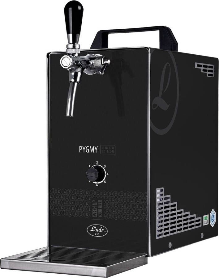 Ich-zapfe Biertap PYGMY 25 K LIMITED EDITION met membraanpomp 1-lijns droge koeler van roestvrij staal 35 liter h Green Line
