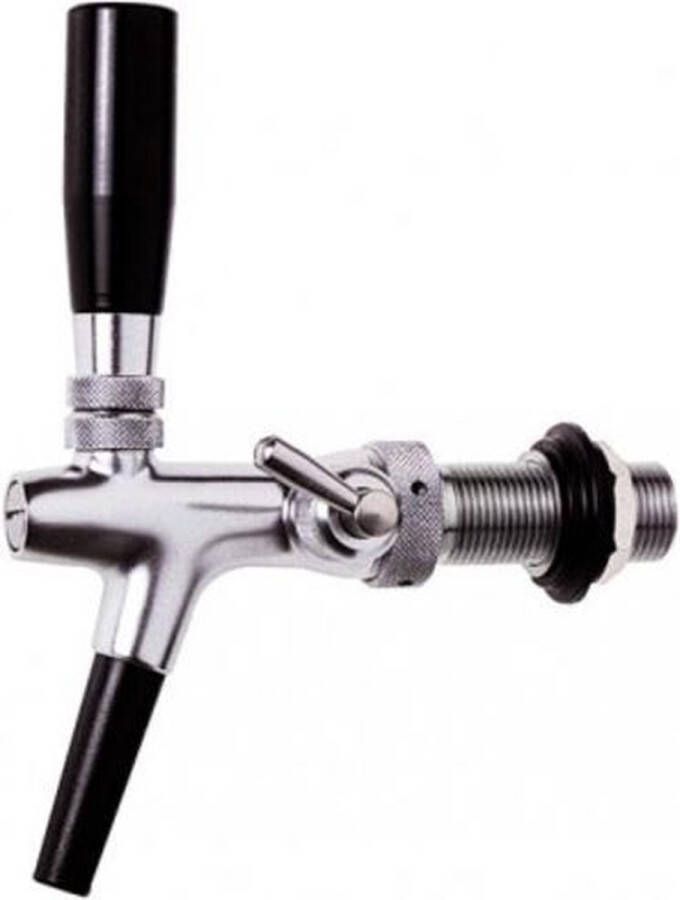 Ich-zapfe Tapkraan Biertkraan Compensatorkraan zelfsluitend versie 10 mm chroome 35 mm