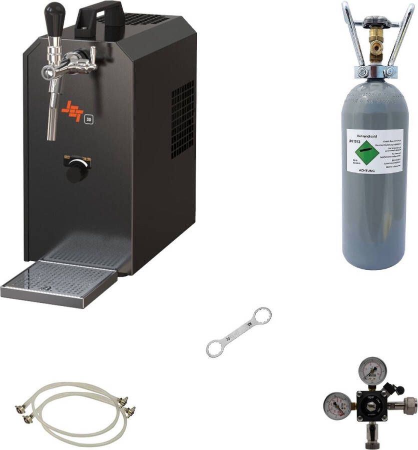 Ich-zapfe Complete set voor onder de toonbank Biertap JET 30 1-kraans droogkoeler 35 liter uur Thuistap Bierkoeler zonder