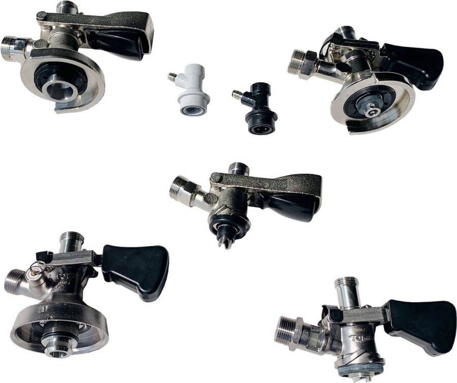 Ich-zapfe Fustkoppeling Set met KeyKeg en Stekkerkoppeling NC Gas