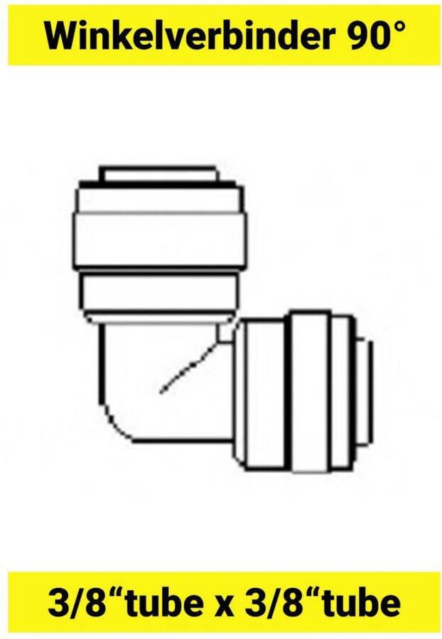 Ich-zapfe Slang-hoekverbinder Slangaansluiting Slangadapter 90° 3 8 buis x 3 8 buis - Foto 2