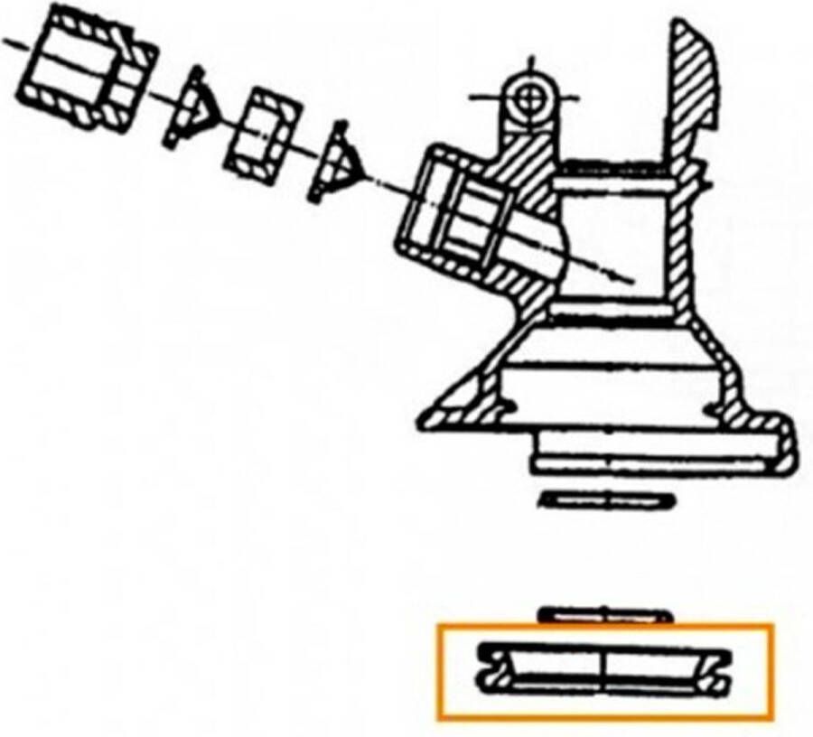 Ich-zapfe Hoofdafdichting voor fustsluiting (Sankey S korf) (Micro Matic en Hiwi)