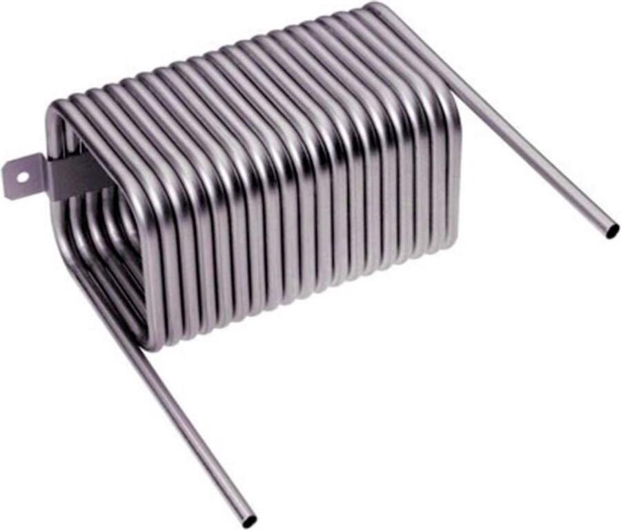 Ich-zapfe Bierspiraal Bierkoeling van Edelstaal 10 x 10 cm vierkant