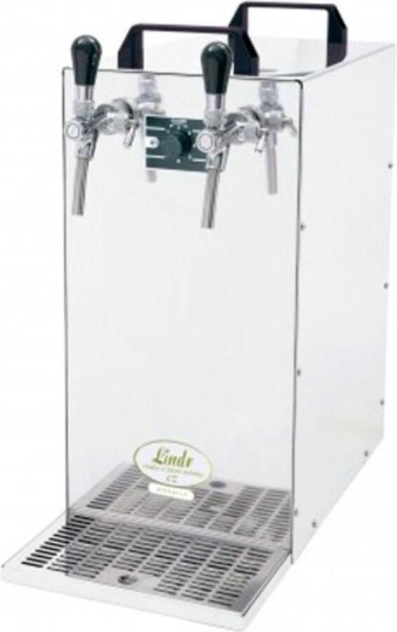 Ich-zapfe Biertap Kontakt 155 R thuistap bierkoeler 2-kraans roestvrijstalen droogkoeler bierpomp 160 liter uur Green Line